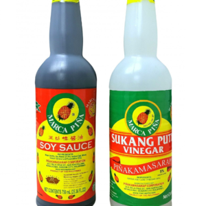 Marca Pina Value Pack (Soy Sauce 750ml + Vinegar 750ml)