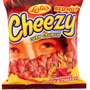 Leslie's Red Hot Cheezy Corn Crunch 70g