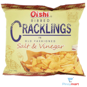 Oishi Beer Match Cracklings Salt & Vinegar 50g